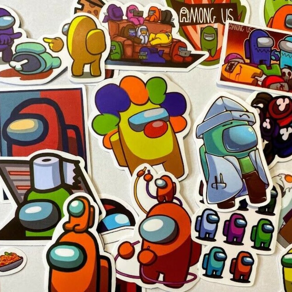 🌸50PC AMONG US STICKERS WATERPROOF